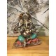 Statuette Ganesh en résine, Modèle Versicolor 1, Hauteur 18 cm