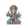 Statuette Ganesh en résine, Modèle Versicolor 1, Hauteur 18 cm