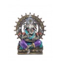 Statuette Ganesh en résine, Modèle Versicolor 2, Hauteur 20 cm