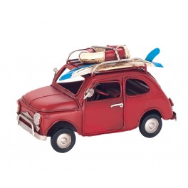 Voiture 2 CV Modèle Rouge & Noir, L 26 cm