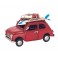 Voiture 2 CV Modèle Rouge & Noir, L 26 cm