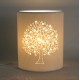 SIGNES GRIMALT Arbre de vie, lampe d'ambiance et Veilleuse, modèle en porcelaine blanche ajourée, finition mat, hauteur 23 cm