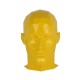 Bout de Canapé Tête Homme Design : Ad Hominem Jaune, H 35 cm