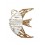 Déco Marine et Plage : Méduse en bois flotté et bois MDF, H 26 cm