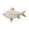 Déco Marine et Plage : Grand Poisson en bois flotté et MDF, L 40 cm