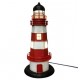 SIGNES GRIMALT Lampe Phare en Métal 31 cm – Rouge et Blanc – Luminaire Décoratif Style Marin – Douille E14