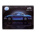 Plaque Métal bombée : Renault Alpine A 110, 30 x 20 cm