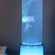 SIGNES GRIMALT Lampe LED Méduse 28 cm – Effet Aquarium Lumineux Multicolore – Recharge USB – Base Métal & Cylindre Verre