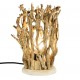 SIGNES GRIMALT Lampe à Poser en Bois de Pin 26 cm – Luminaire Naturel Artisanal – Douille E14