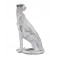 Statuette petite panthère design : Modèle Blanc Marbré, L 28 cm