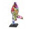 Sculpture Design Femme Ronde Arlequin, Danseuse, H 51 cm