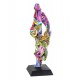 Sculpture Design Femme Ronde Arlequin, Danseuse, H 51 cm