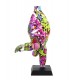 Sculpture Design Femme Ronde Arlequin, Danseuse, H 51 cm