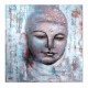 Grand Tableau Bouddha moderne : Shakubuku 2, Bouddha Bleu Mystique, H 100 cm