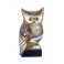 Figurine Chouette Résine, Mod Mystic Gold, H 17 cm