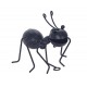 SGRIMALT Décoration murale Métal : La Fourmi à poser ou murale, Modèle Gris anthracite, H 16 cm