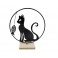 Statuette fer : Le Chat Girly discret, Collection Fun Cats, H 35 cm