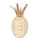 Grand Ananas décoratif en jonc tressé, Collection ORGANIK, H 47 cm
