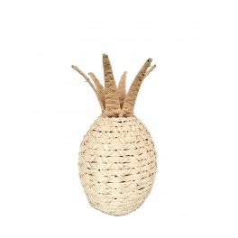 Ananas décoratif en jonc tressé, Collection ORGANIK, H 28 cm