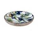 G&S Grande assiette Provence : Thème Olives. D 15 cm.
