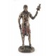 SIGNES GRIMALT Sculpte Résine Afrique : Eleggua Le Guerrier et Messager, Asoect Bronze coloré, Hauteur 22 cm