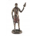 SIGNES GRIMALT Sculpte Résine Afrique : Eleggua Le Guerrier et Messager, Asoect Bronze coloré, Hauteur 22 cm
