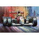 Tableau en Métal 3D : Formule 1 Senna et McLaren, Longueur 120 cm