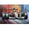Tableau en Métal 3D : Formule 1 Senna et McLaren, Longueur 120 cm