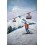 Tableau Métal 3D : Skieur et Téléphérique en montagne, Hauteur 80 cm