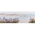 Tableau Peinture Marine XL : Floralie en bord de mer, 150 x 50 cm