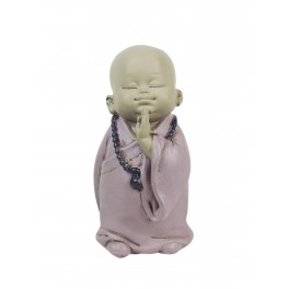 happyDko Figurine Petit Moine méditation, Parme, Collection Baby Zen, H 12,5 cm