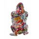 Statue Gorille Design, Collection Ubik, Multicolore, H 45 cm