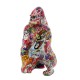 Statue Gorille Design, Collection Ubik, Multicolore, H 45 cm