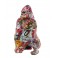 Statue Gorille Design, Collection Ubik, Multicolore, H 45 cm