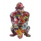 Statue Gorille Design, Collection Ubik, Multicolore, H 57 cm
