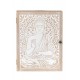 Boite à clés Bouddha et Méditation, Marron et Blanc, H 26 cm