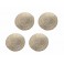 Ensemble 4 Sets de Table Rond 100% Fibres Naturelles, Diam 38 cm