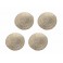 Ensemble 4 Sets de Table Rond 100% Fibres Naturelles, Diam 38 cm