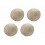 Ensemble 4 Sets de Table Rond 100% Fibres Naturelles, Diam 38 cm