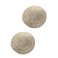 Ensemble 2 Sets de Table Rond 100% Fibres Naturelles, Diam 38 cm