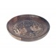 G&S Set 2 Plateaux Ronds en Manguier, Motif Arbre de Vie Sculpté, Diam 22 cm (Grand)