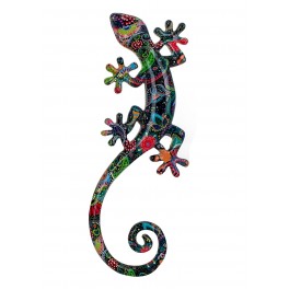 SGRIMALT Salamandre Gecko Porte-bonheur, Déco murale ou à poser, Modèle Kolor 2, H 35 cm