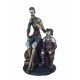 Figurine décorative Don Quichotte et Sancho Panza, Sculpture Résine, H 35 cm