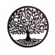 SIGNES GRIMALT Déco murale Métal : Arbre de vie Noir, Collection Renaissance. Diamètre 50 cm