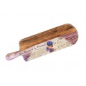 Longue Planche en bois de Manguier, Thème Lavande de Provence, L 50 cm