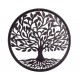 SIGNES GRIMALT Déco murale Métal : Arbre de vie Noir, Collection Renaissance. Diamètre 50 cm