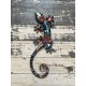 SGRIMALT Salamandre Gecko Porte-bonheur, Déco murale ou à poser, Modèle Kolor 2, H 35 cm