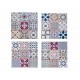 Set 2 Dessous de Plat Rétro 2, Motifs Carreaux de ciment, L 20 cm