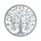 SIGNES GRIMALT Déco murale Métal : Arbre de vie Design Blanc, Collection Renaissance, Diamètre 50 cm