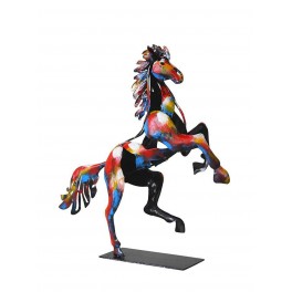 Décoration Animal en métal design : Le Cheval Cabré, Mod 2, H 62 cm